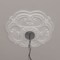 Ekena Millwork Rotherham Ceiling Medallion (Fits Canopies up to 3 1/2"), 18"OD x 3 1/2"ID x 1 1/2"P, Primed White CM17RO - alternate 6